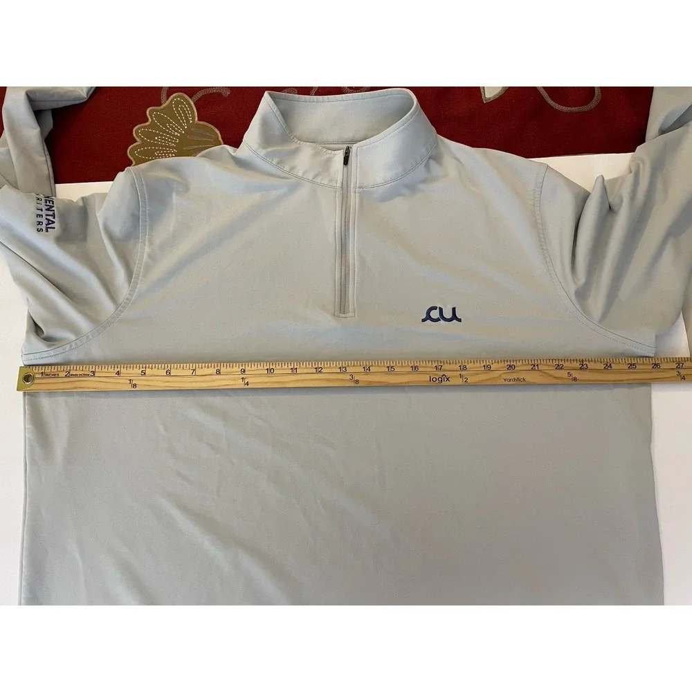Peter Millar Perth Quarter Zip Men XL Gray Long Sleeve Crown Sport Pullover Golf